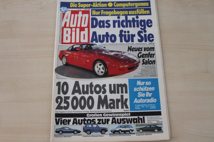 Deckblatt Auto Bild (10/1988)
